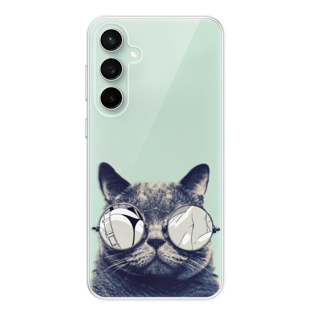Silikonové odolné pouzdro iSaprio Crazy Cat 01 - Samsung Galaxy S23 FE (Odolný silikonový kryt, obal, pouzdro iSaprio Crazy Cat 01 na mobil Samsung Galaxy S23 FE)