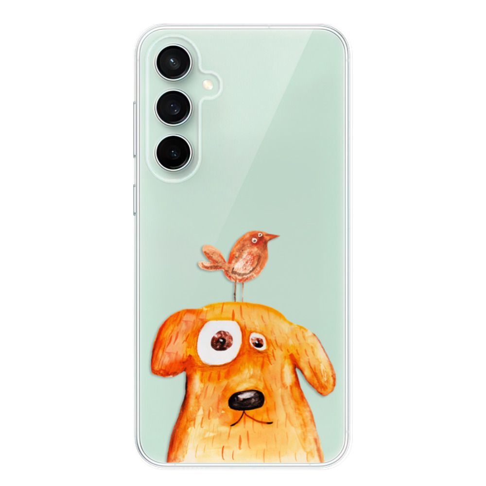 Silikonové odolné pouzdro iSaprio Dog And Bird - Samsung Galaxy S23 FE (Odolný silikonový kryt, obal, pouzdro iSaprio Dog And Bird na mobil Samsung Galaxy S23 FE)