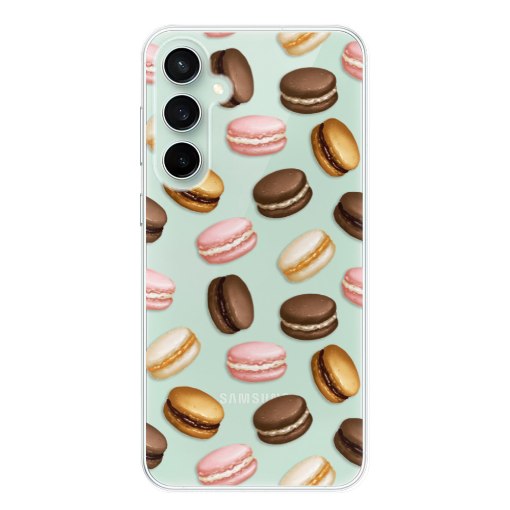 Silikonové odolné pouzdro iSaprio Macaron Pattern - Samsung Galaxy S23 FE (Odolný silikonový kryt, obal, pouzdro iSaprio Macaron Pattern na mobil Samsung Galaxy S23 FE)