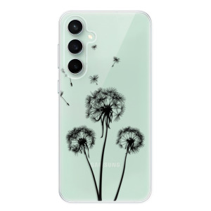 Silikonové pouzdro iSaprio - Samsung Galaxy S23 FE - Three Dandelions black
