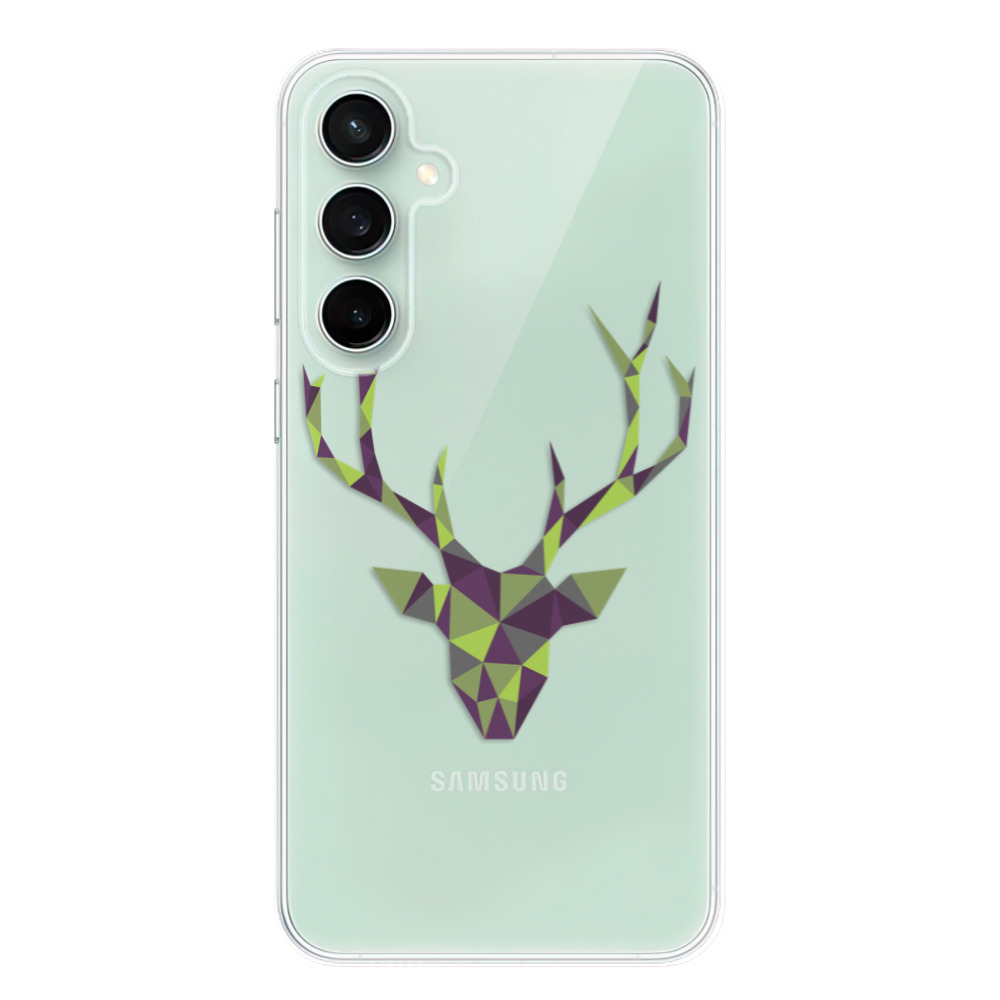Silikonové odolné pouzdro iSaprio Deer Green - Samsung Galaxy S23 FE (Odolný silikonový kryt, obal, pouzdro iSaprio Deer Green na mobil Samsung Galaxy S23 FE)