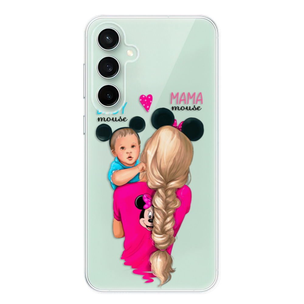 Odolné silikonové pouzdro iSaprio - Mama Mouse Blonde and Boy - Samsung Galaxy S23 FE