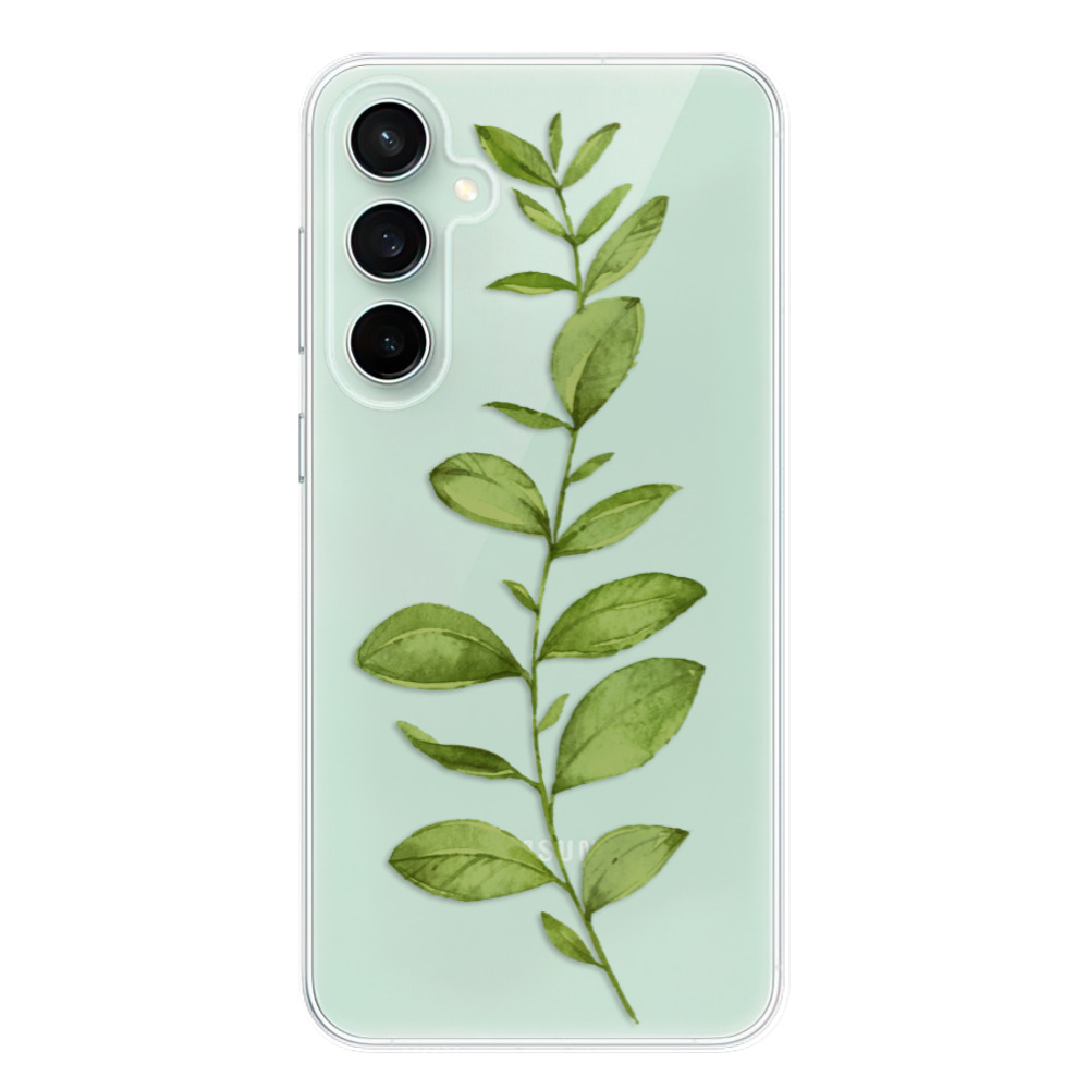 Silikonové odolné pouzdro iSaprio Green Plant 01 - Samsung Galaxy S23 FE (Odolný silikonový kryt, obal, pouzdro iSaprio Green Plant 01 na mobil Samsung Galaxy S23 FE)