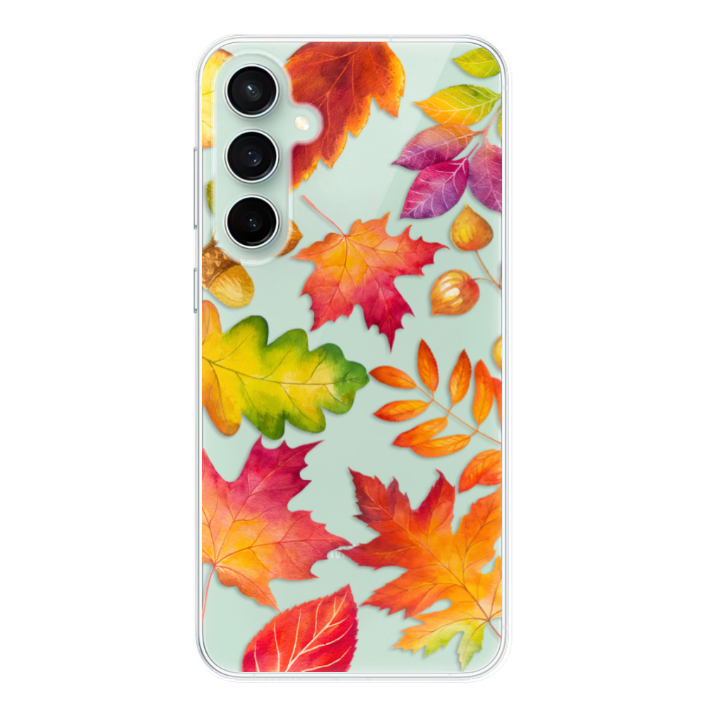 Silikonové odolné pouzdro iSaprio Autumn Leaves 01 - Samsung Galaxy S23 FE (Odolný silikonový kryt, obal, pouzdro iSaprio Autumn Leaves 01 na mobil Samsung Galaxy S23 FE)