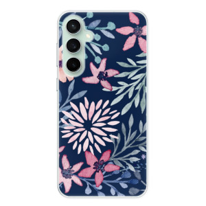 Silikonové pouzdro iSaprio - Samsung Galaxy S23 FE - Leaves on Blue - VÝPRODEJ