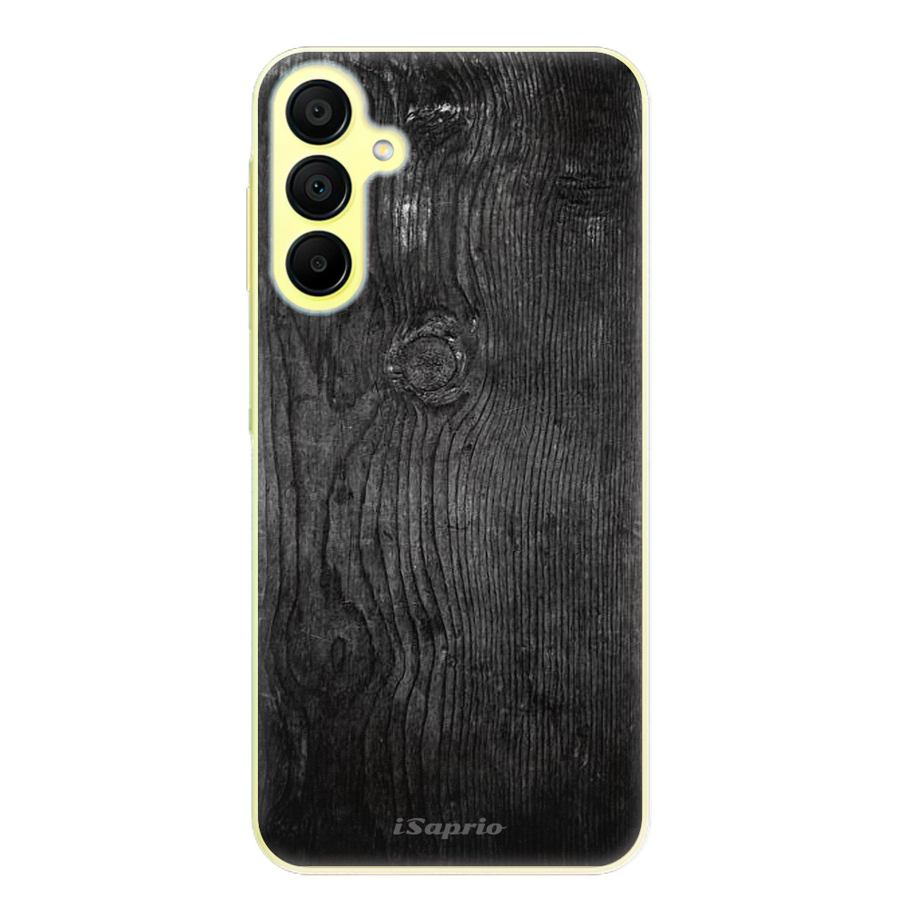 Silikonové odolné pouzdro iSaprio Black Wood 13 - Samsung Galaxy A15 / A15 5G (Odolný silikonový kryt, obal, pouzdro iSaprio Black Wood 13 na mobil Samsung Galaxy A15 / A15 5G)