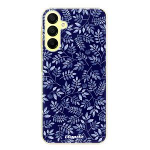 Silikonové pouzdro iSaprio - Samsung Galaxy A15 / A15 5G - Blue Leaves 05