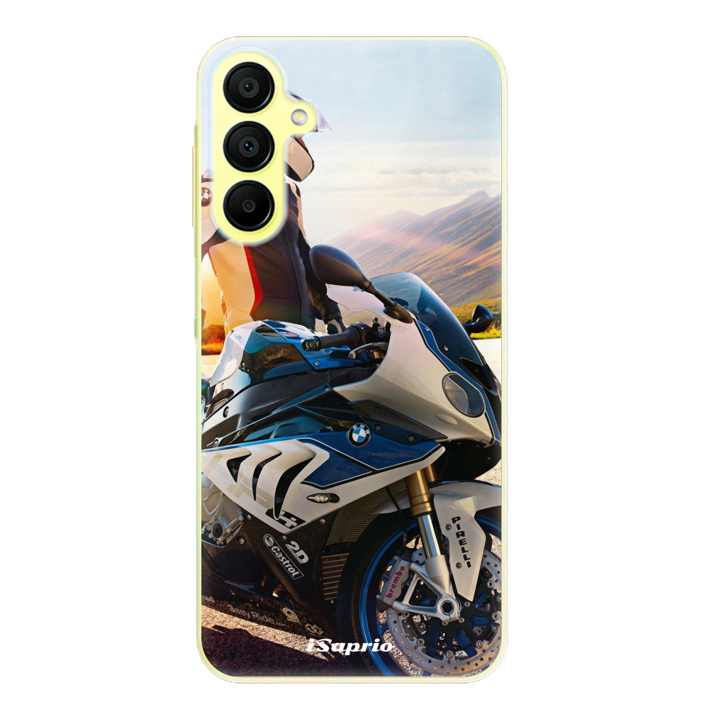 Silikonové odolné pouzdro iSaprio Motorcycle 10 - Samsung Galaxy A15 / A15 5G (Odolný silikonový kryt, obal, pouzdro iSaprio Motorcycle 10 na mobil Samsung Galaxy A15 / A15 5G)