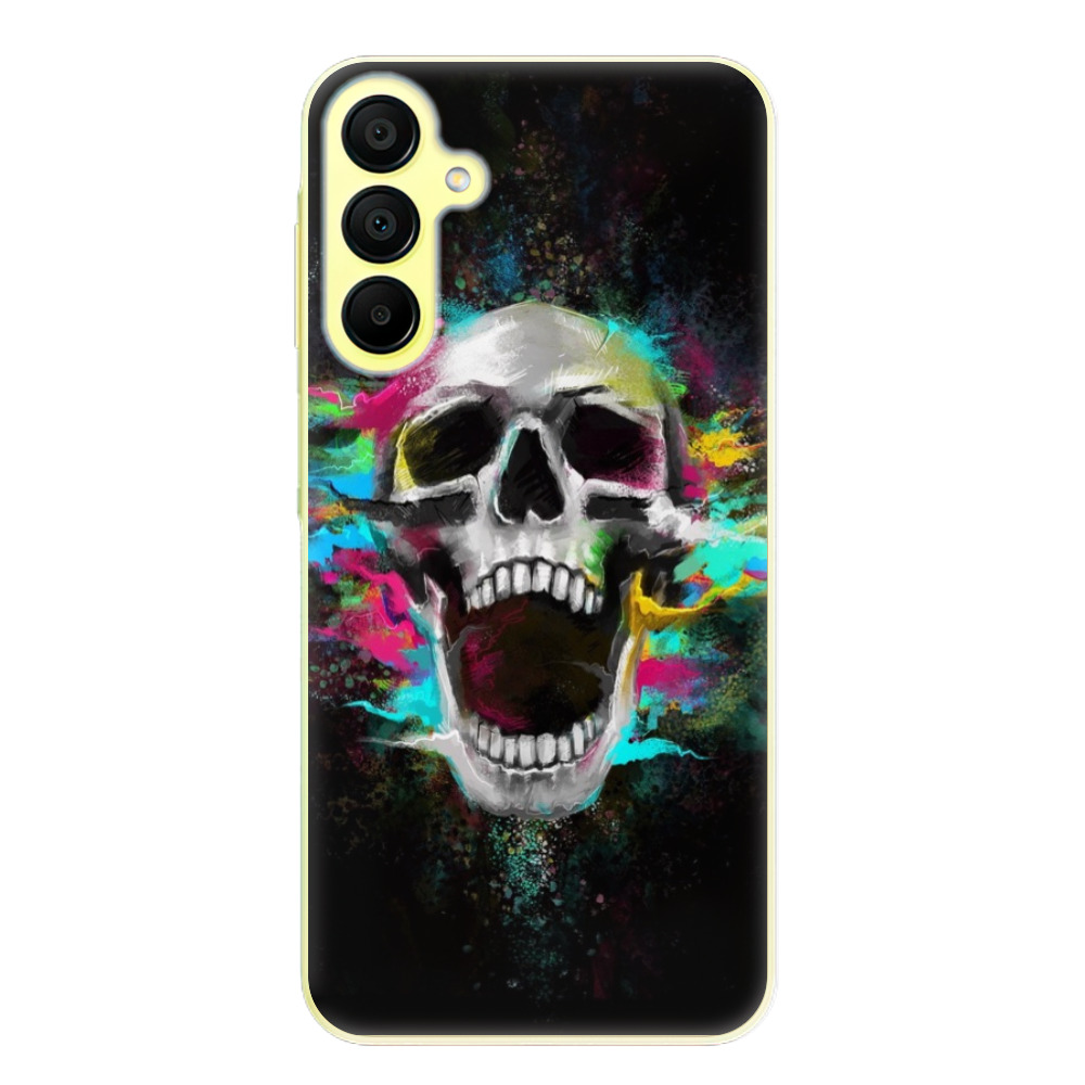 Silikonové odolné pouzdro iSaprio Skull in Colors - Samsung Galaxy A15 / A15 5G (Odolný silikonový kryt, obal, pouzdro iSaprio Skull in Colors na mobil Samsung Galaxy A15 / A15 5G)