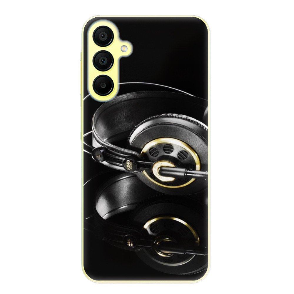Silikonové odolné pouzdro iSaprio Headphones 02 - Samsung Galaxy A15 / A15 5G (Odolný silikonový kryt, obal, pouzdro iSaprio Headphones 02 na mobil Samsung Galaxy A15 / A15 5G)