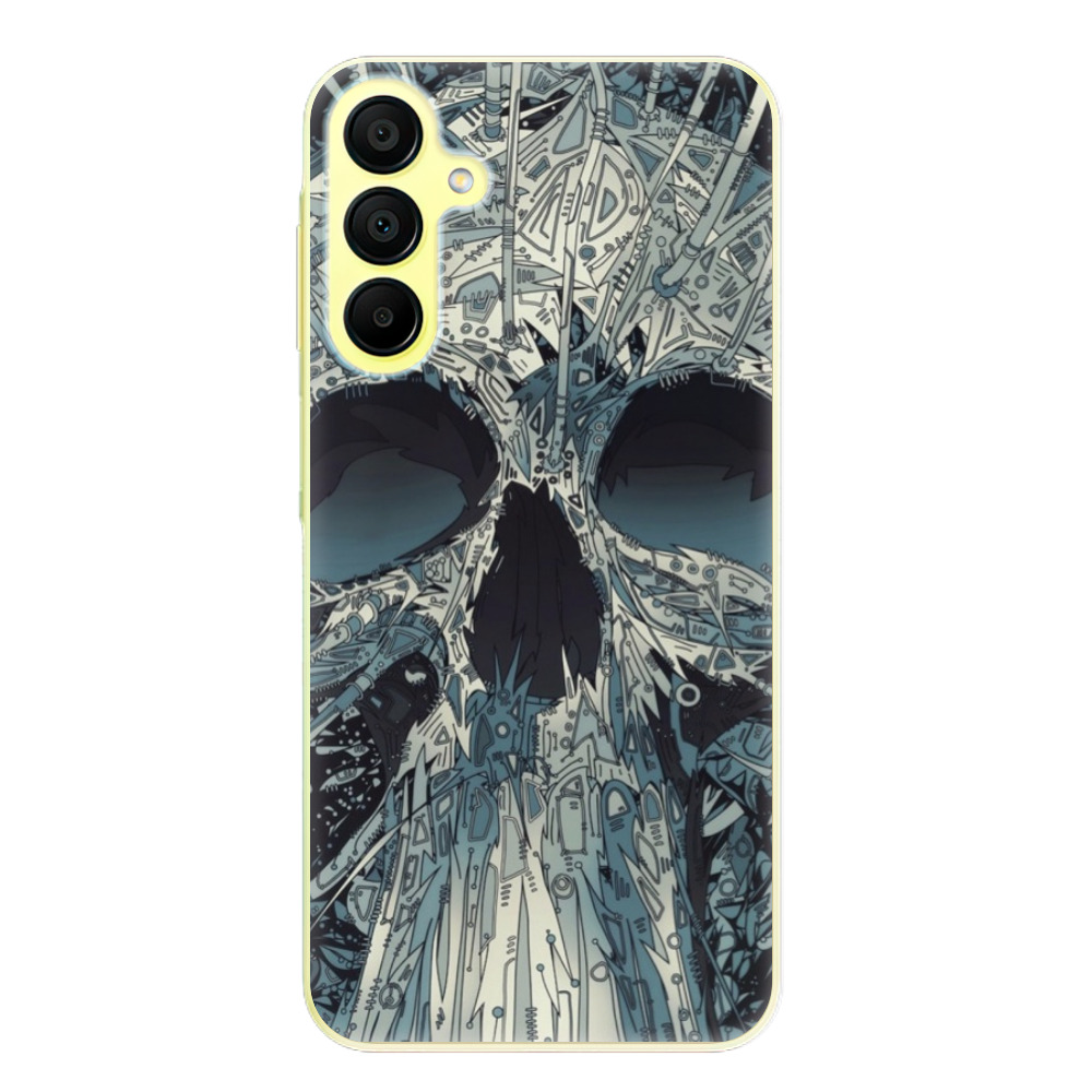 Silikonové odolné pouzdro iSaprio Abstract Skull - Samsung Galaxy A15 / A15 5G (Odolný silikonový kryt, obal, pouzdro iSaprio Abstract Skull na mobil Samsung Galaxy A15 / A15 5G)