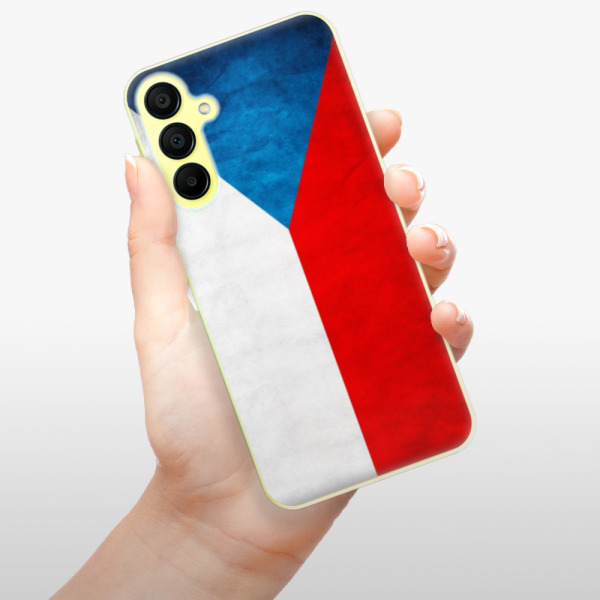 Silikonové pouzdro iSaprio - Samsung Galaxy A15 / A15 5G - Czech Flag