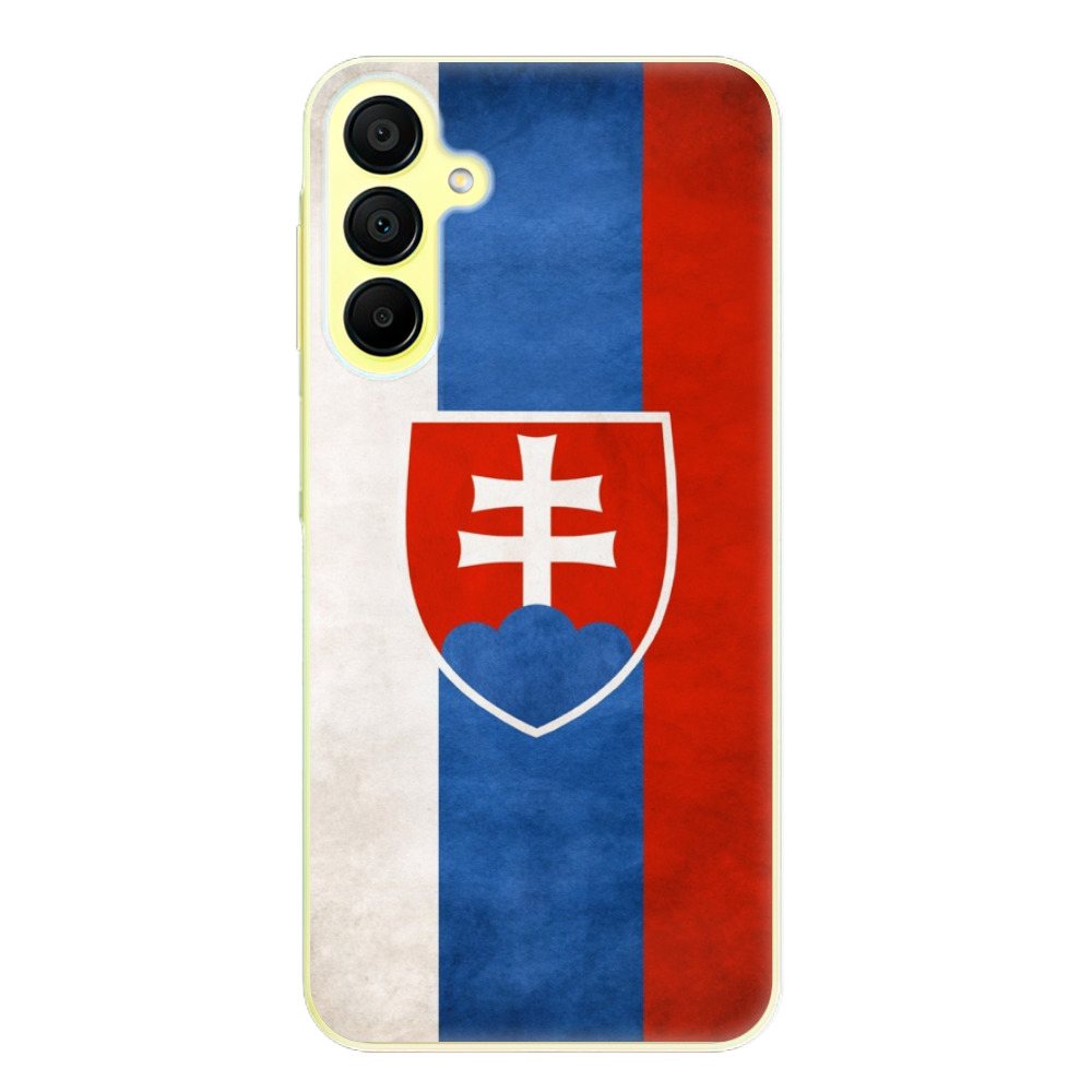 Silikonové odolné pouzdro iSaprio Slovakia Flag - Samsung Galaxy A15 / A15 5G (Odolný silikonový kryt, obal, pouzdro iSaprio Slovakia Flag na mobil Samsung Galaxy A15 / A15 5G)