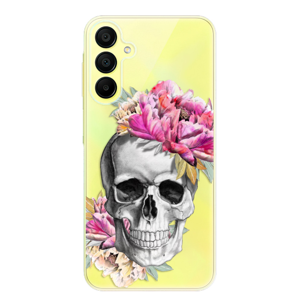 Odolné silikonové pouzdro iSaprio - Pretty Skull - Samsung Galaxy A15 / A15 5G