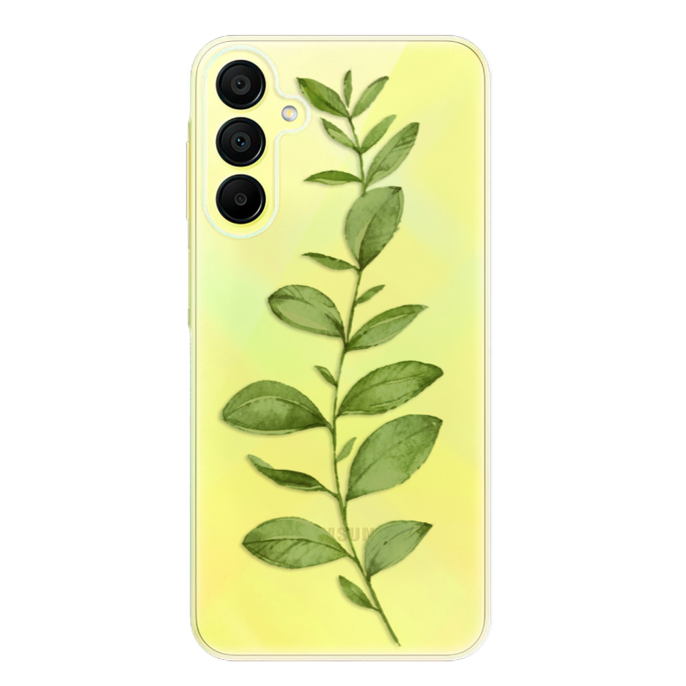 Silikonové odolné pouzdro iSaprio Green Plant 01 - Samsung Galaxy A15 / A15 5G (Odolný silikonový kryt, obal, pouzdro iSaprio Green Plant 01 na mobil Samsung Galaxy A15 / A15 5G)