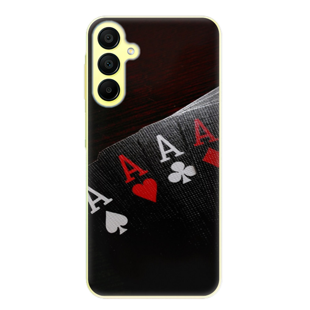 Silikonové odolné pouzdro iSaprio Poker - Samsung Galaxy A15 / A15 5G (Odolný silikonový kryt, obal, pouzdro iSaprio Poker na mobil Samsung Galaxy A15 / A15 5G)