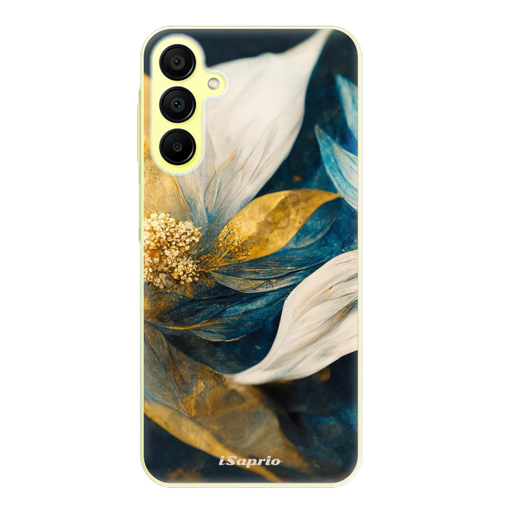Odolné silikonové pouzdro iSaprio - Gold Petals - Samsung Galaxy A15 / A15 5G