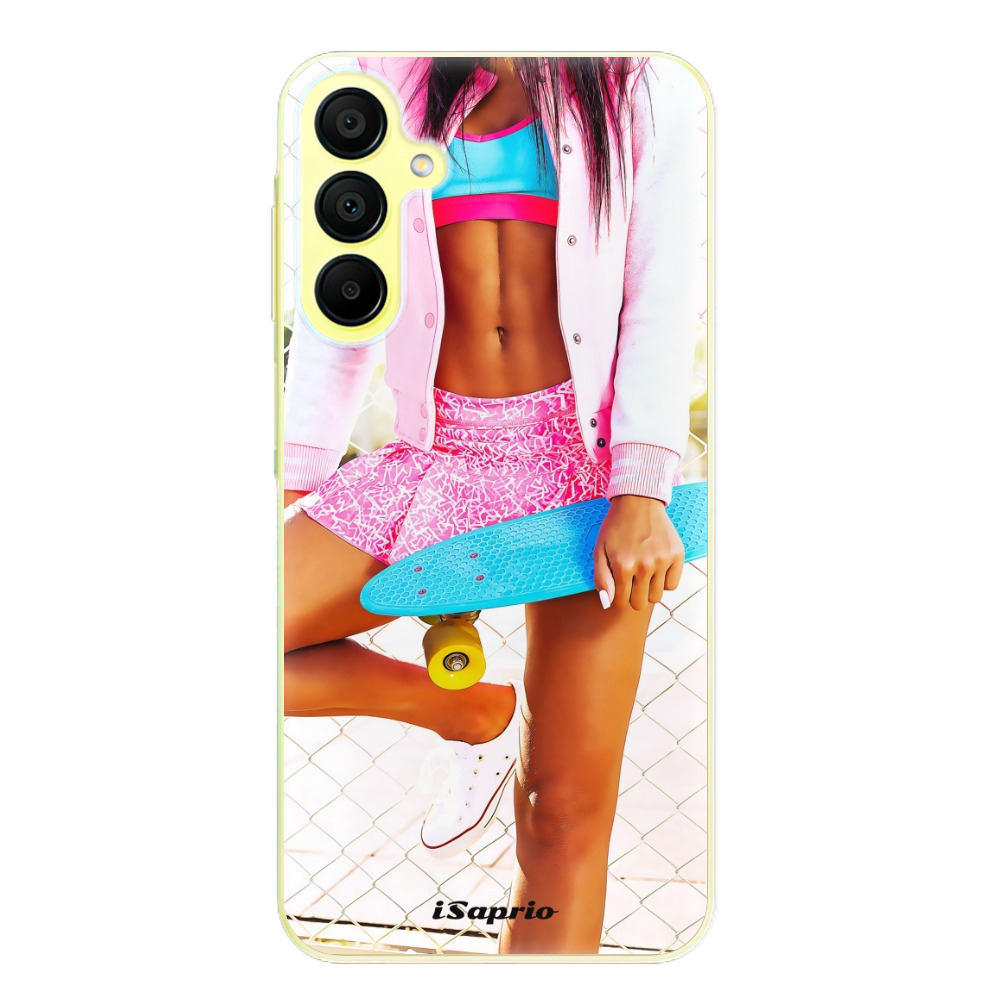 Silikonové odolné pouzdro iSaprio Skate girl 01 - Samsung Galaxy A15 / A15 5G (Odolný silikonový kryt, obal, pouzdro iSaprio Skate girl 01 na mobil Samsung Galaxy A15 / A15 5G)