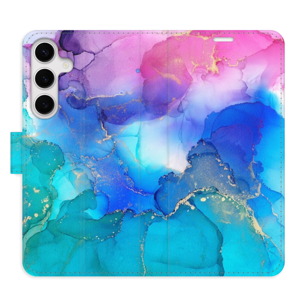 Flipové pouzdro iSaprio - BluePink Paint - Samsung Galaxy S24+