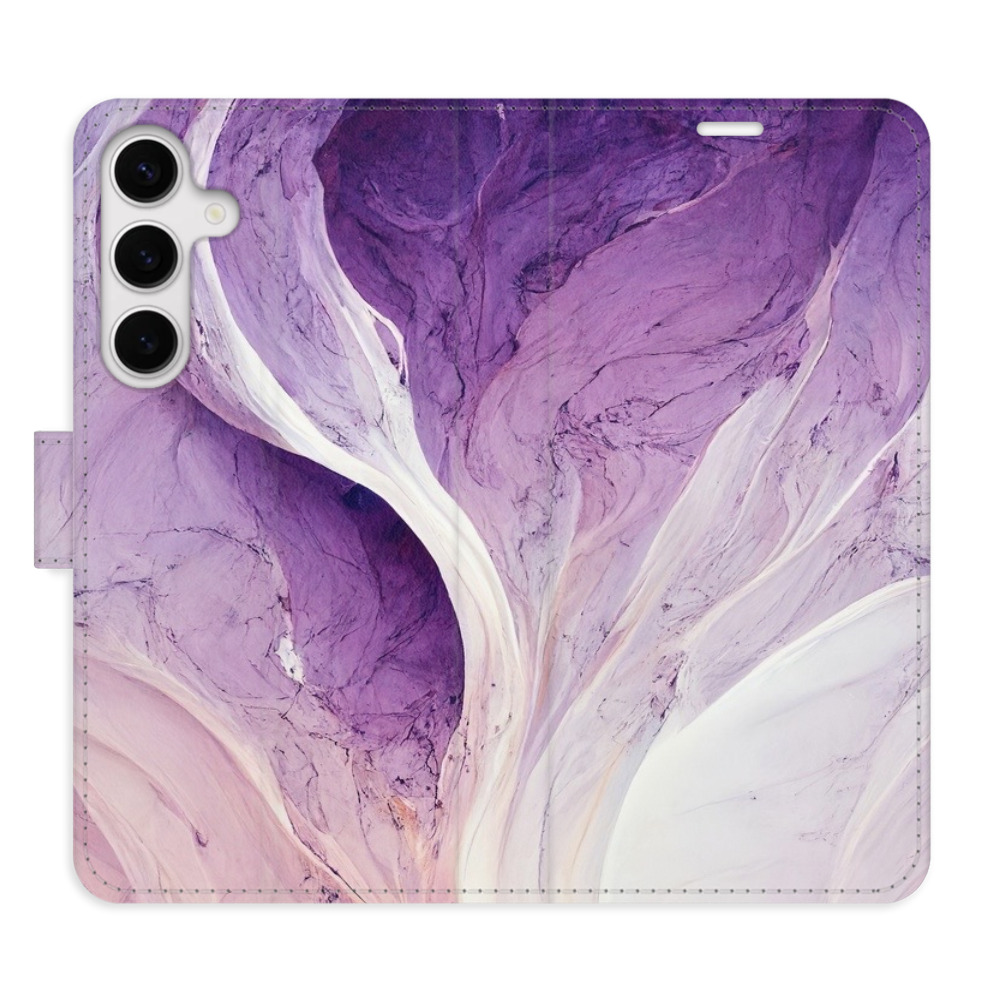 Flipové pouzdro iSaprio - Purple Paint - Samsung Galaxy S24+