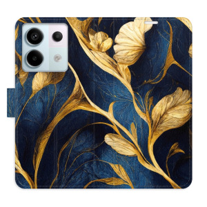 Flip pouzdro iSaprio - Xiaomi Redmi Note 13 Pro 5G / Poco X6 5G - GoldBlue - kapsičky na karty
