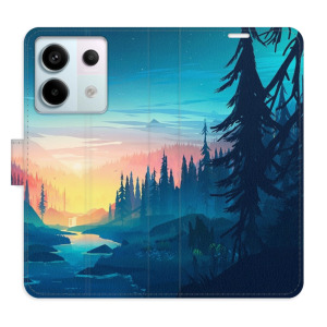 Flip pouzdro iSaprio - Xiaomi Redmi Note 13 Pro 5G / Poco X6 5G - Magical Landscape - kapsičky na karty