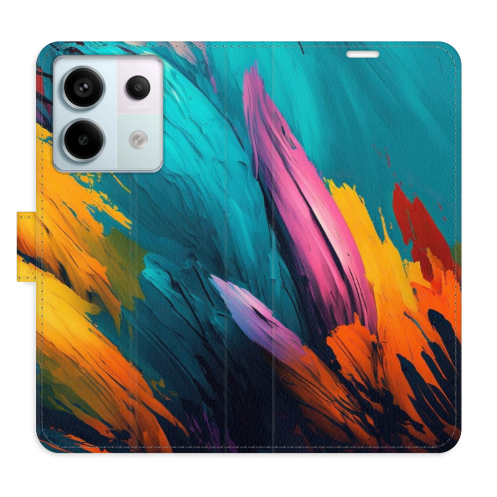 Flipové pouzdro iSaprio - Orange Paint 02 - Xiaomi Redmi Note 13 Pro 5G / Poco X6 5G
