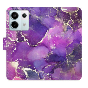 Flip pouzdro iSaprio - Xiaomi Redmi Note 13 Pro 5G / Poco X6 5G - Purple Marble - kapsičky na karty