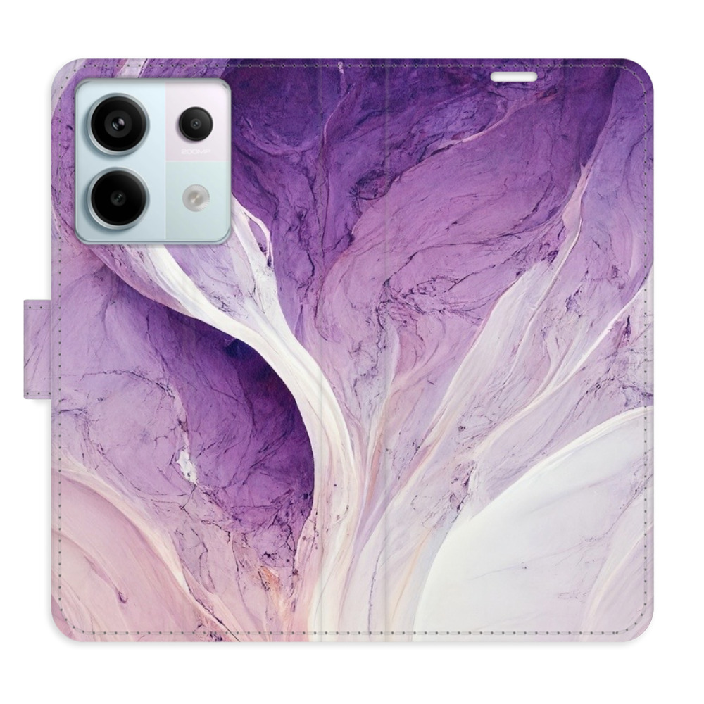Flipové pouzdro iSaprio - Purple Paint - Xiaomi Redmi Note 13 Pro 5G / Poco X6 5G