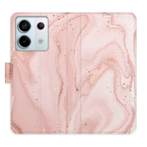 Flip pouzdro iSaprio - Xiaomi Redmi Note 13 Pro 5G / Poco X6 5G - RoseGold Marble - kapsičky na karty