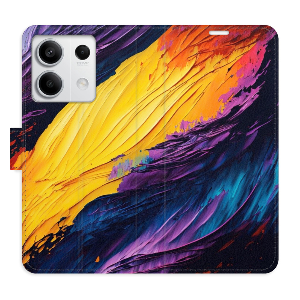 Flipové pouzdro iSaprio - Fire Paint - Xiaomi Redmi Note 13 5G