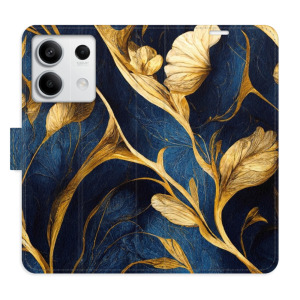 Flip pouzdro iSaprio - Xiaomi Redmi Note 13 5G - GoldBlue - kapsičky na karty
