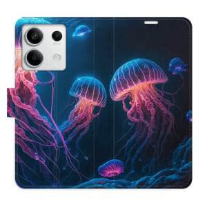 Flip pouzdro iSaprio - Xiaomi Redmi Note 13 5G - Jellyfish - kapsičky na karty