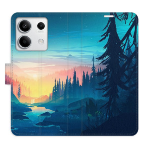 Flip pouzdro iSaprio - Xiaomi Redmi Note 13 5G - Magical Landscape - kapsičky na karty