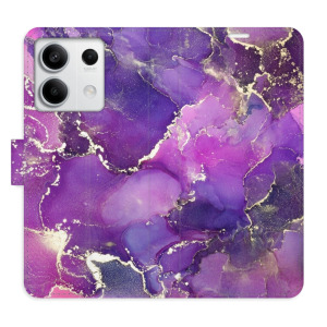 Flip pouzdro iSaprio - Xiaomi Redmi Note 13 5G - Purple Marble - kapsičky na karty