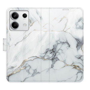 Flip pouzdro iSaprio - Xiaomi Redmi Note 13 5G - SilverMarble 15 - kapsičky na karty