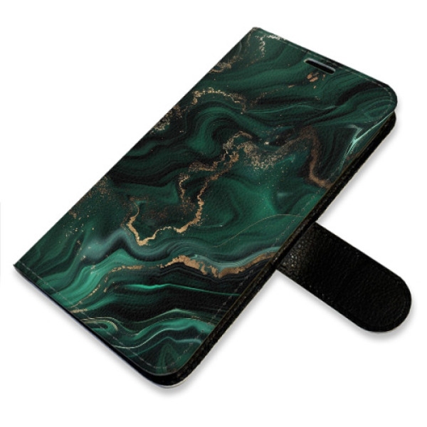 Flip pouzdro iSaprio - Xiaomi Redmi 13C / Poco C65 - Emerald 02 - kapsičky na karty