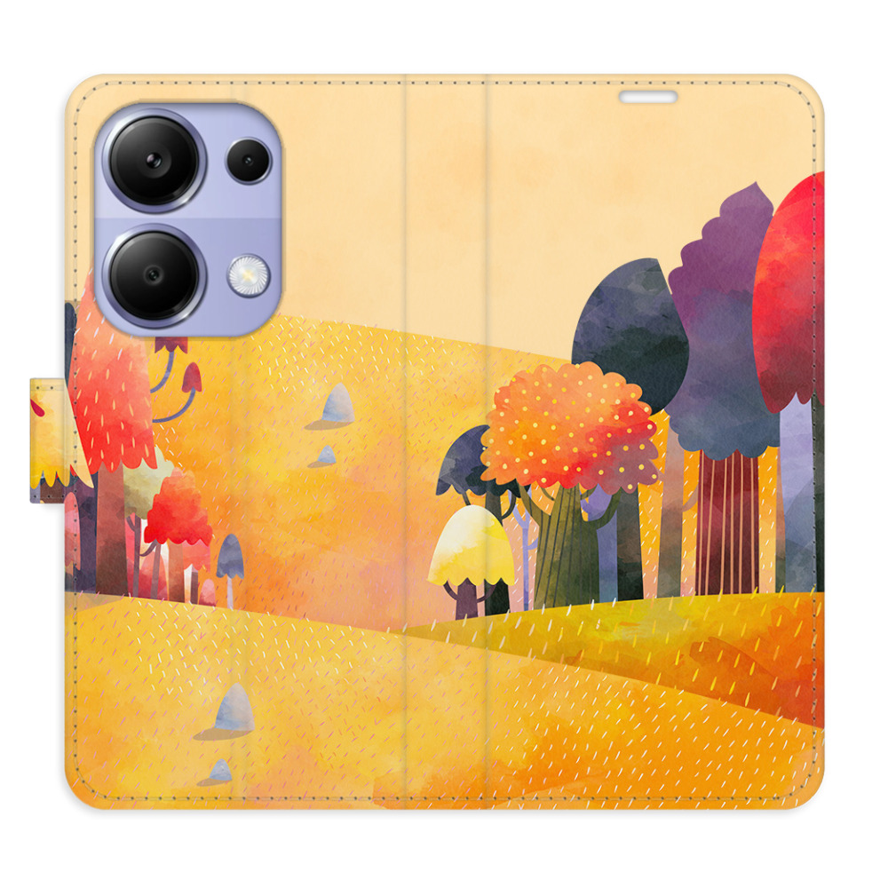 Flip pouzdro iSaprio - Autumn Forest - Xiaomi Redmi Note 13 Pro 4G / Poco M6 Pro 4G s kapsičkami na karty (Flip knížkové pouzdro, kryt, obal iSaprio s přihrádkami na karty a motivem Autumn Forest pro mobil Xiaomi Redmi Note 13 Pro 4G / Poco M6 Pro 4G)