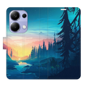 Flip pouzdro iSaprio - Xiaomi Redmi Note 13 Pro 4G / Poco M6 Pro 4G - Magical Landscape - kapsičky na karty