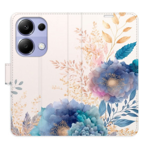 Flip pouzdro iSaprio - Xiaomi Redmi Note 13 Pro 4G / Poco M6 Pro 4G - Ornamental Flowers 03 - kapsičky na karty