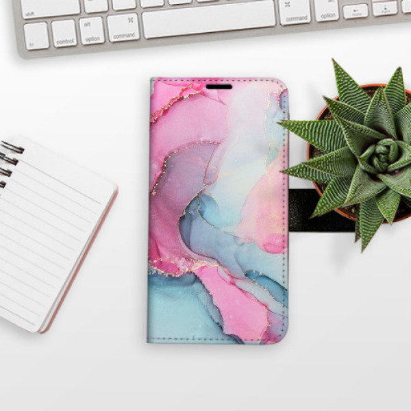 Flip pouzdro iSaprio - Xiaomi Redmi Note 13 Pro 4G / Poco M6 Pro 4G - PinkBlue Marble - kapsičky na karty