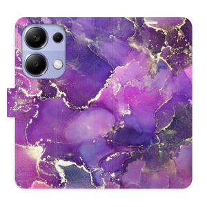 Flip pouzdro iSaprio - Xiaomi Redmi Note 13 Pro 4G / Poco M6 Pro 4G - Purple Marble - kapsičky na karty
