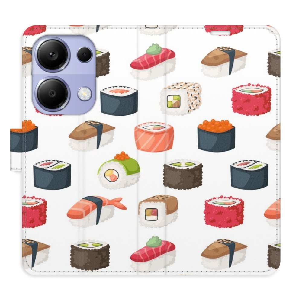 Flipové pouzdro iSaprio - Sushi Pattern 02 - Xiaomi Redmi Note 13 Pro