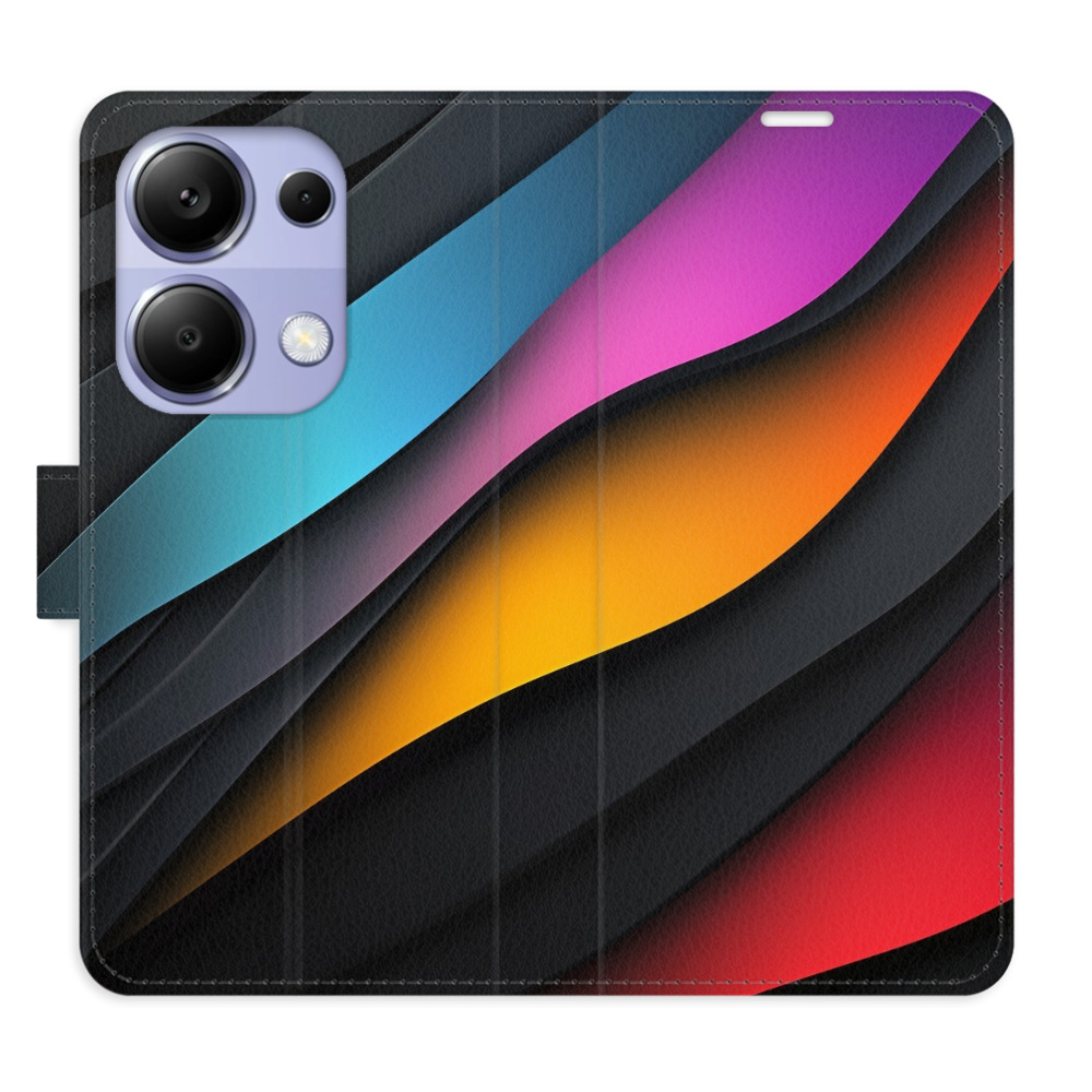 Flip pouzdro iSaprio - Xiaomi Redmi Note 13 Pro 4G / Poco M6 Pro 4G - Color Waves - kapsičky na karty