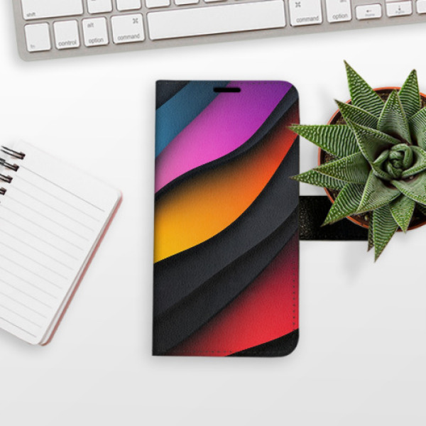 Flip pouzdro iSaprio - Xiaomi Redmi Note 13 Pro 4G / Poco M6 Pro 4G - Color Waves - kapsičky na karty