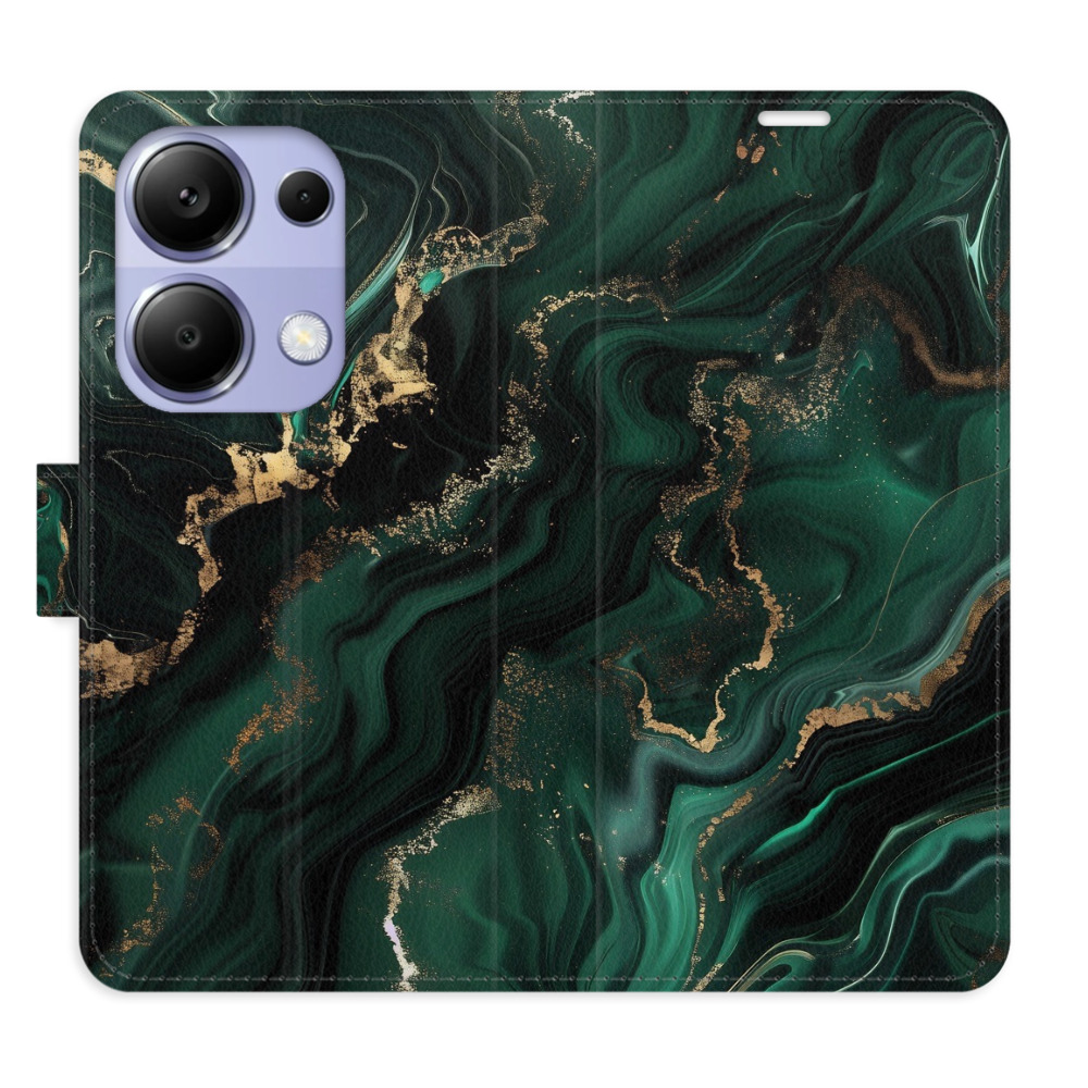 Flip pouzdro iSaprio - Xiaomi Redmi Note 13 Pro 4G / Poco M6 Pro 4G - Emerald 02 - kapsičky na karty