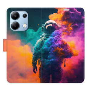 Flip pouzdro iSaprio - Xiaomi Redmi Note 13 4G - Astronaut in Colours 02 - kapsičky na karty