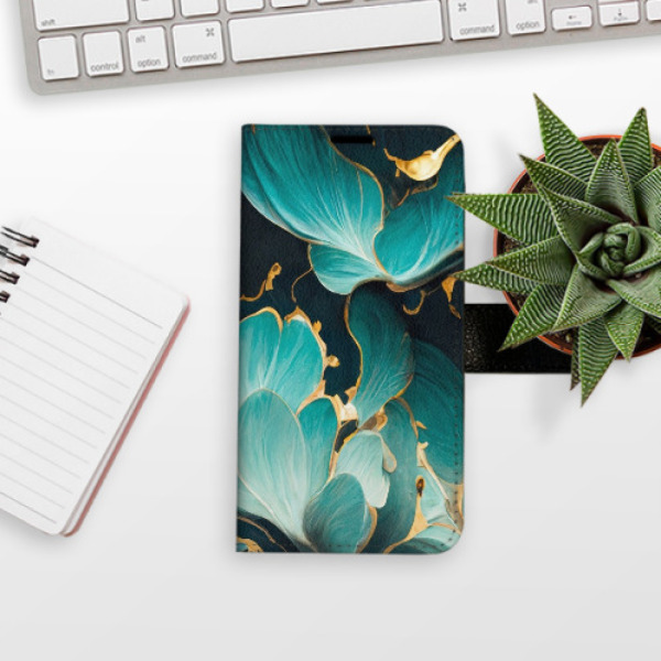Flip pouzdro iSaprio - Xiaomi Redmi Note 13 4G - Blue Flowers 02 - kapsičky na karty