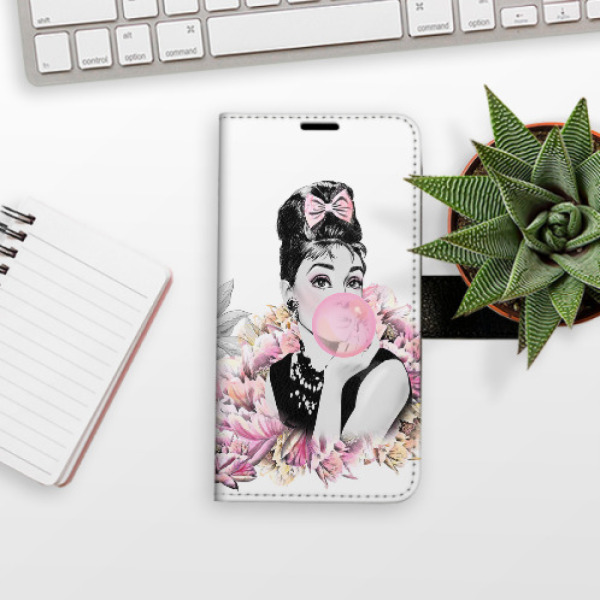 Flip pouzdro iSaprio - Xiaomi Redmi Note 13 4G - Girl with bubble - kapsičky na karty