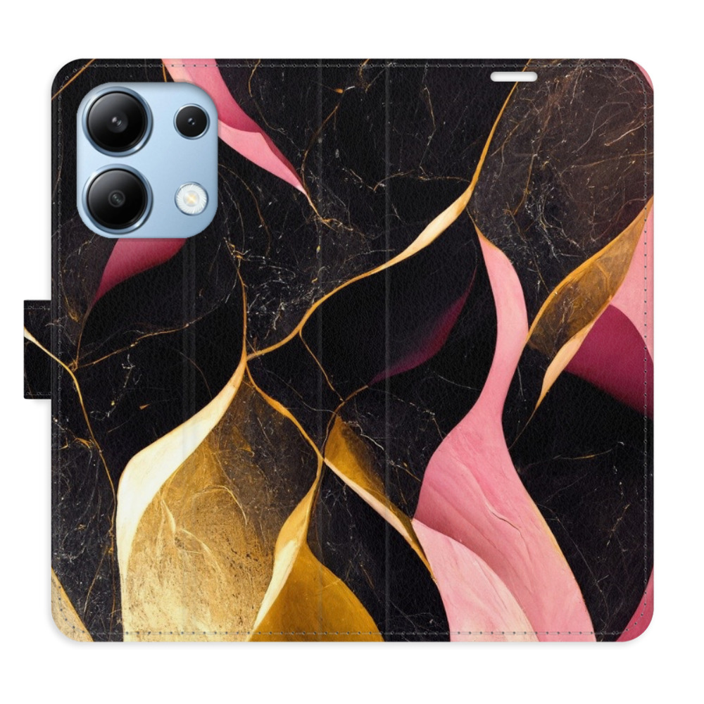 Flipové pouzdro iSaprio - Gold Pink Marble 02 - Xiaomi Redmi Note 13